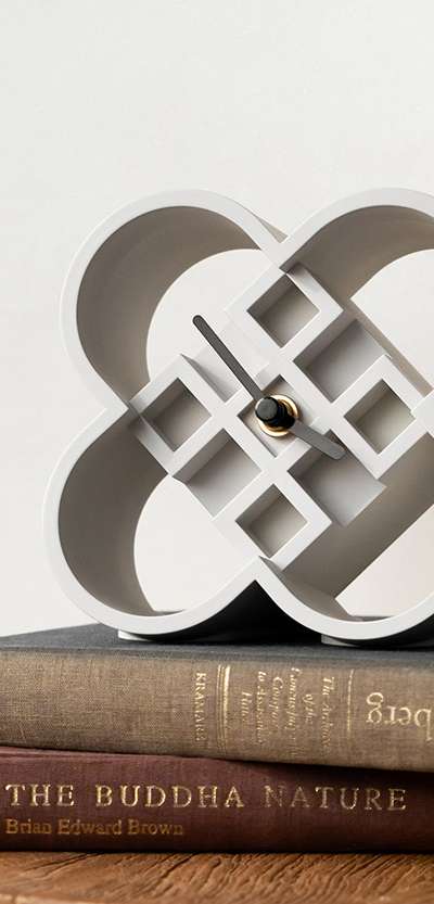 Lotus Pattern Desk Clock <2025 Muz Competition Selected Work>