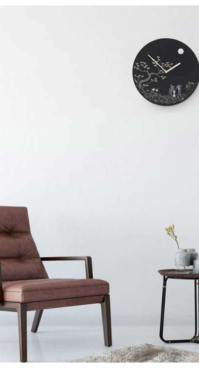 Nacre Lacquerware Wall Clock
