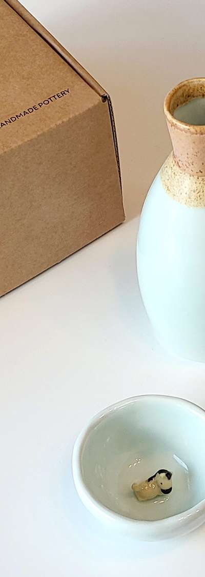 Horse Pottery Soju Bottle Set - National Gyeongju Museum Exclusive Product