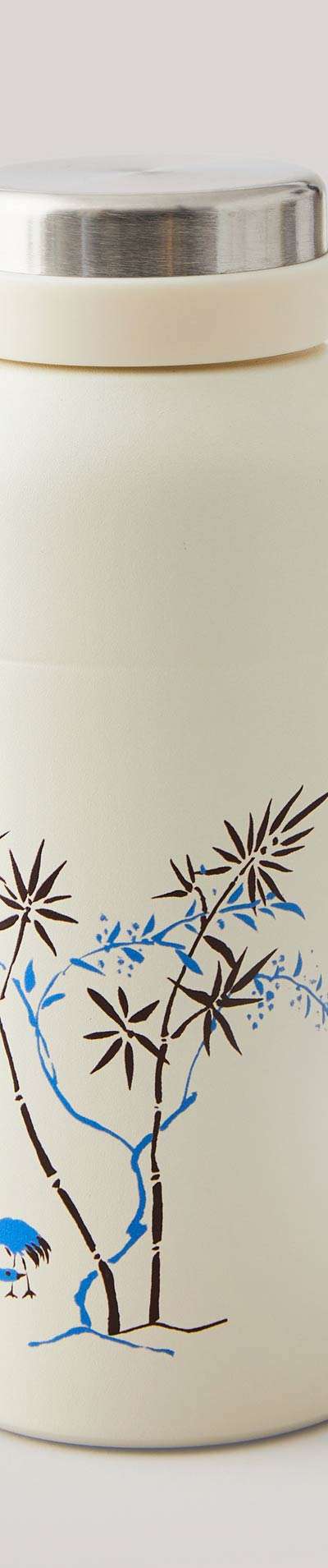 Celadon Tumbler (Small) with Plum Blossom, Bamboo, and Crane Pattern - Korea Craft & Design Foundation Collaboration