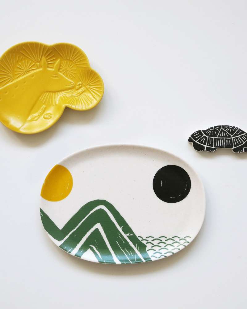 Minhwa Plate Set (Ten Symbols of Longevity) <2023 Moodz Contest Selection>