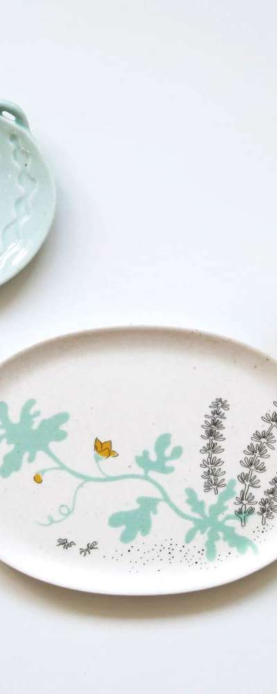 Minhwa Plate Set (Insects and Plants) <2023 Moodz Contest Selected Work>