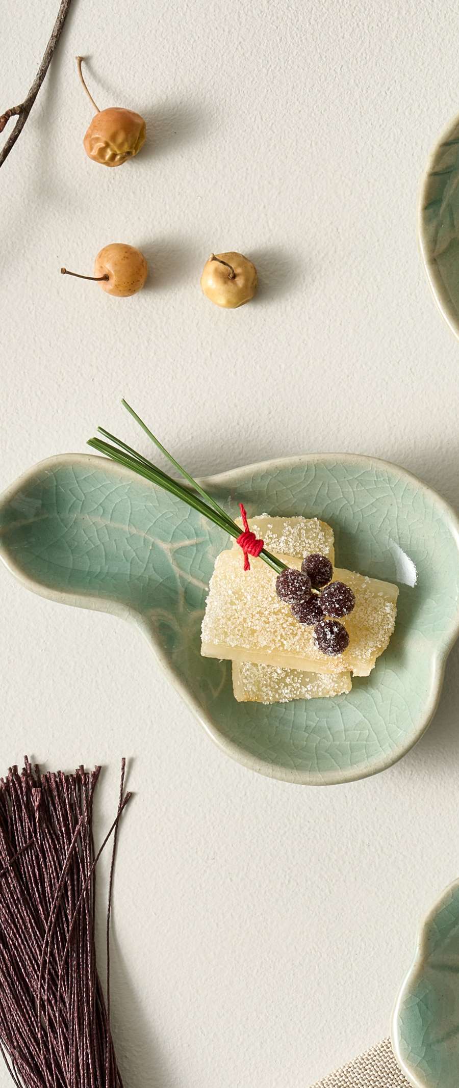 Celadon Dasik Plate Set (3p) Peony