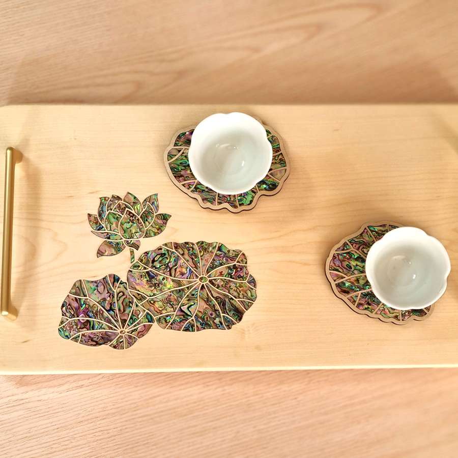 Lotus Flower Mother-of-Pearl Tray <National Gwangju Museum Ceramics Culture Center Specialty Product>