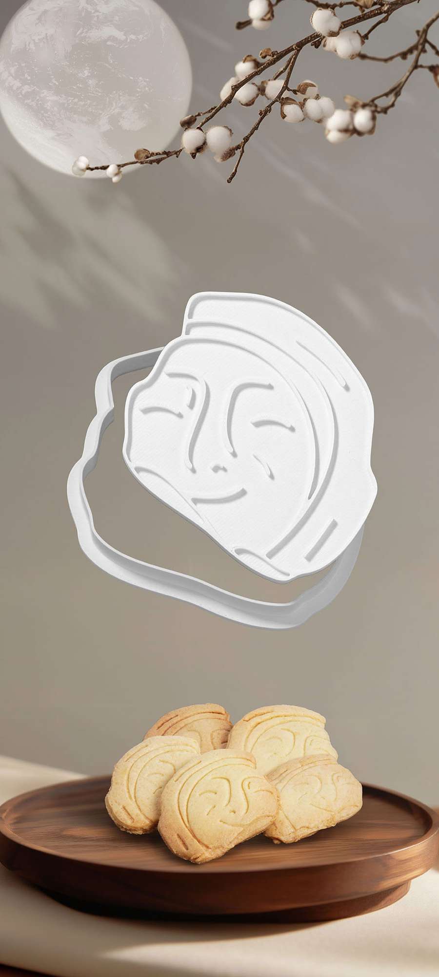 Thousand-Year Smile Cookie Clay Cutter - National Gyeongju Museum Specialty Product