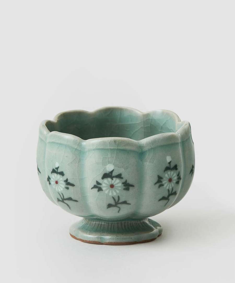 Celadon Inlay Chrysanthemum Cup - Korean Craft Design Culture Promotion Center Collaboration