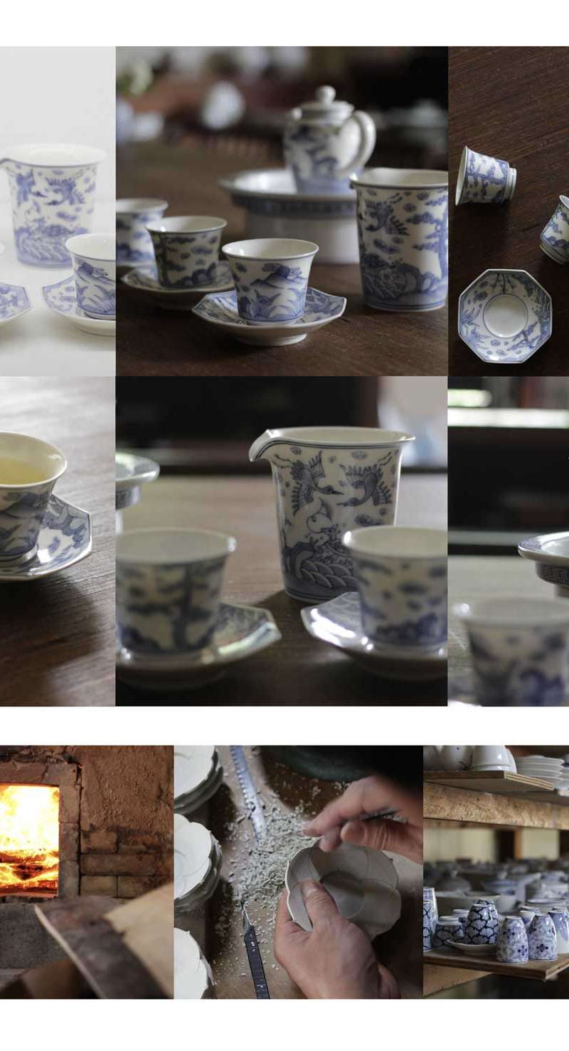 Ten Symbols of Longevity Tea Cup and Saucer <Pre-order>