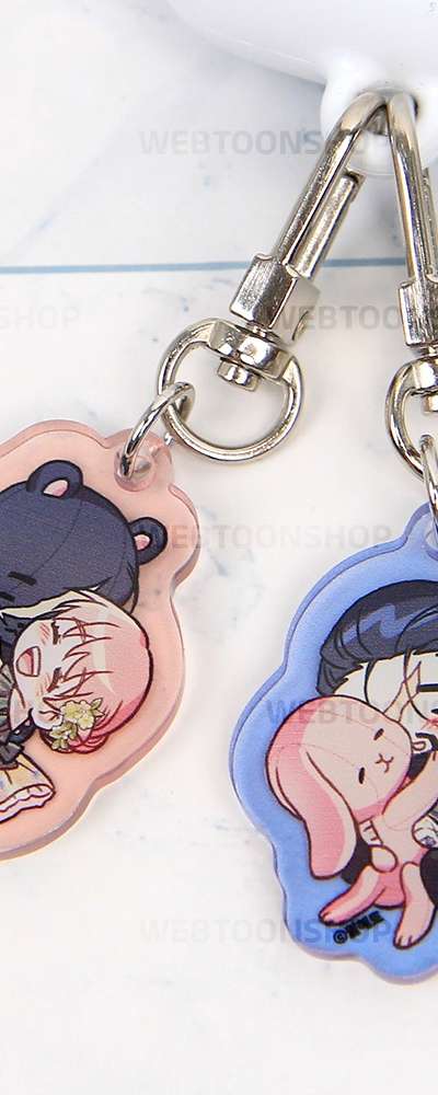[Anyway, Ropan is Right] Anyway Ropan Tiny Acrylic Keyring (Double-sided) 2-Piece Set / Webtoon Goods