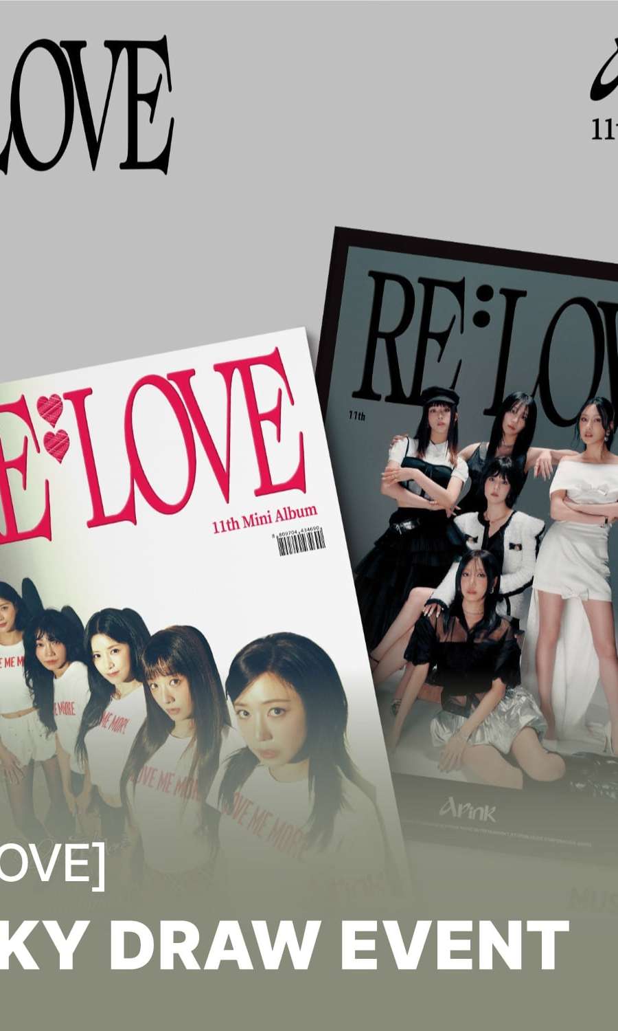 [ラッキードロー] Apink(エーピンク) - [RE : LOVE] (MY VER. / MUSE VER.) (ランダム) **未公開自撮りフォトカード15種中1種ランダムプレゼント