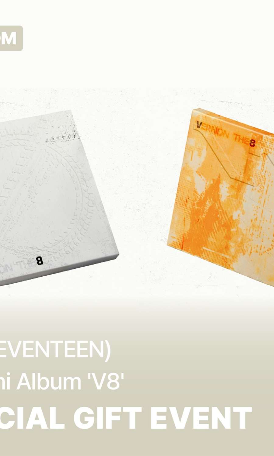 [Special Gift Included] V8 (SEVENTEEN) - 1st Mini Album [V8] (Random 1 of 2 Versions) **Random 1 of 3 Unreleased Selfie Photocards Included