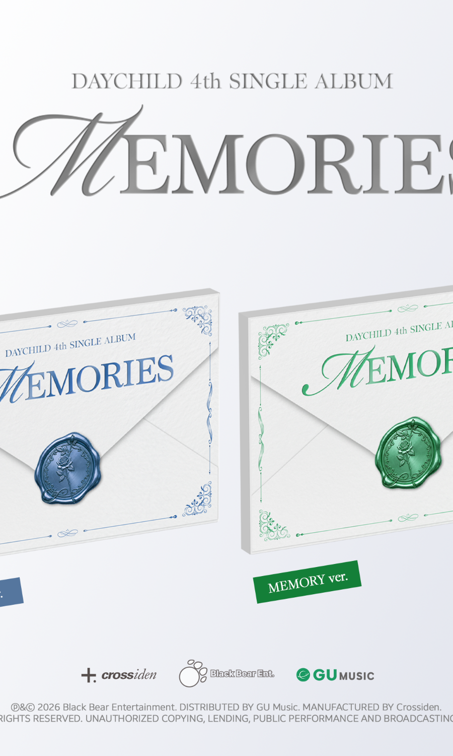 Daychild - 4th SINGLE ALBUM [MEMORISE] (FOCUS ver. / MEMORY ver.) (2-Set)