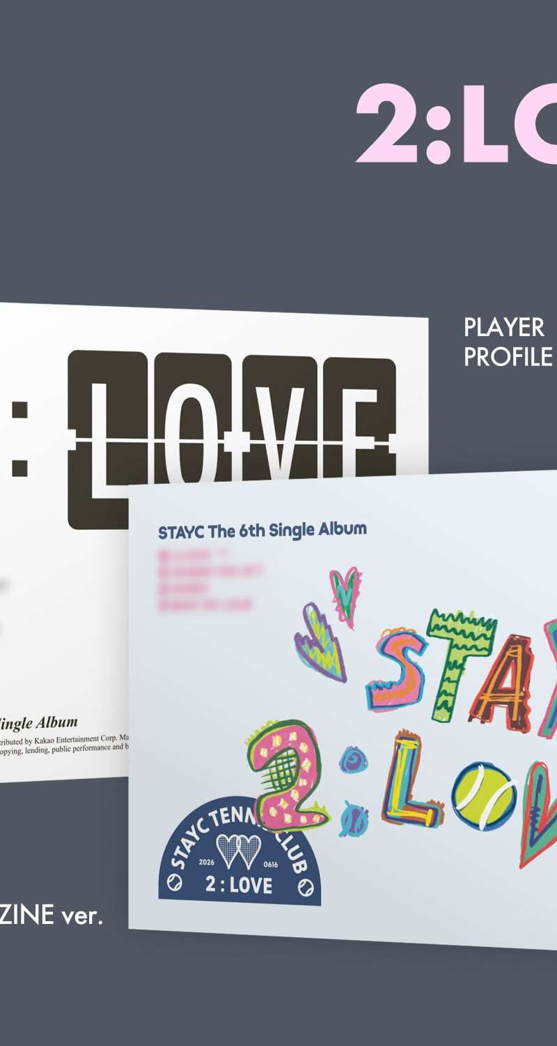 STAYC - Single 6 [2:LOVE] (COURT ZINE ver. / PLAYER PROFILE ver.) (2-Set)