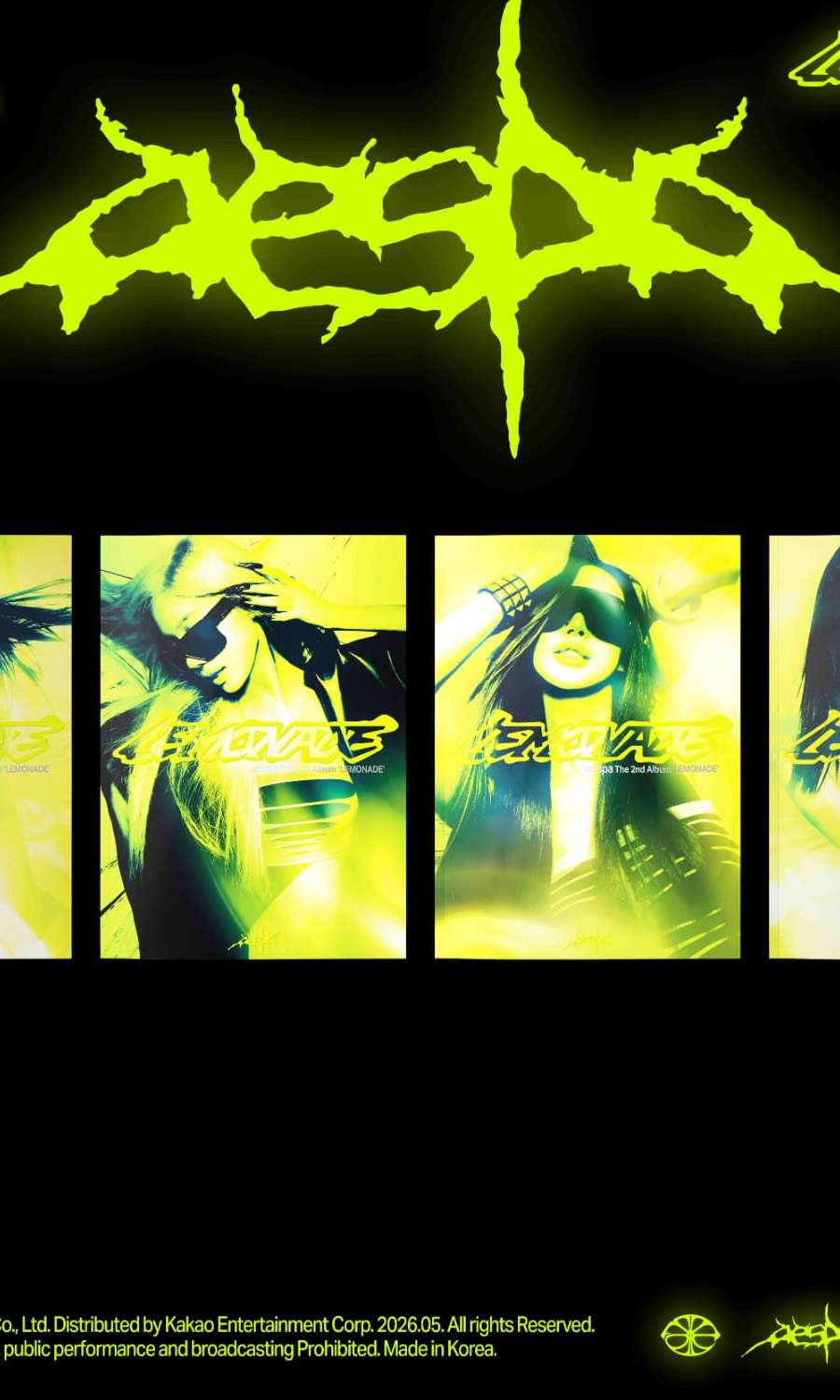 aespa - 2nd Full Album [LEMONADE] (ACID Ver.) (Random 1 of 4 Versions)