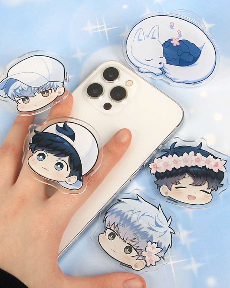 [Winter Passes Cherry Blossom] Gyeoji Bbeut Acrylic-Shaped Toon Socket 5 Types / Webtoon Goods