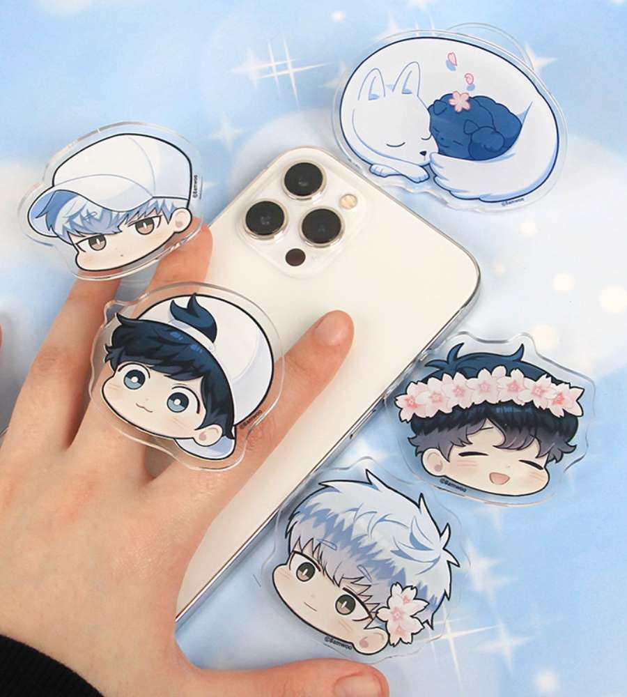 [Winter Passes Cherry Blossom] Gyeoji Bbeut Acrylic-Shaped Toon Socket 5 Types / Webtoon Goods