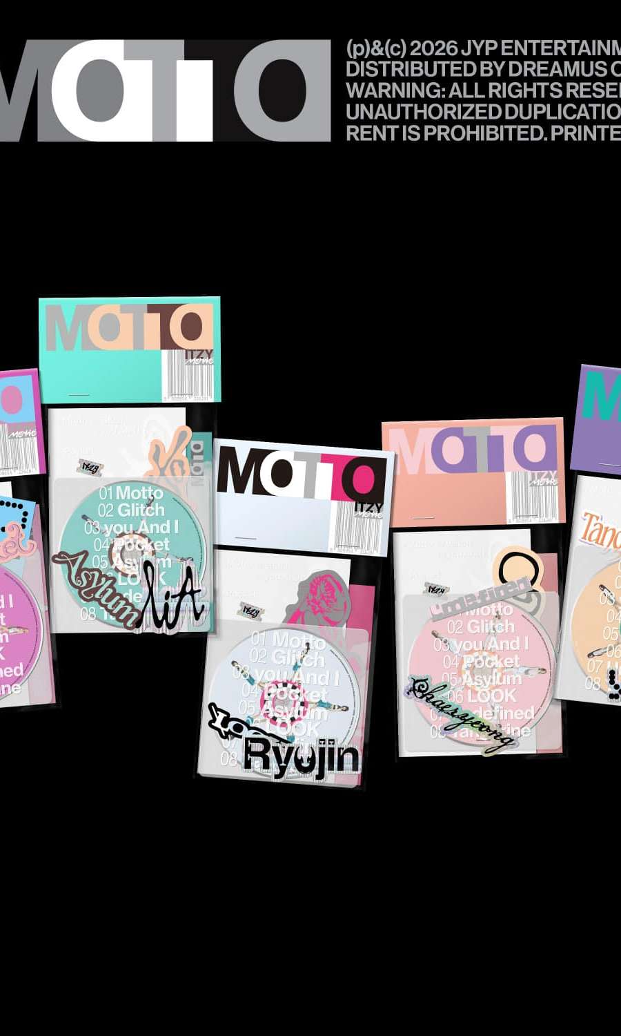 ITZY - [Motto] MEMBER Ver. (5 Types Complete Set)
