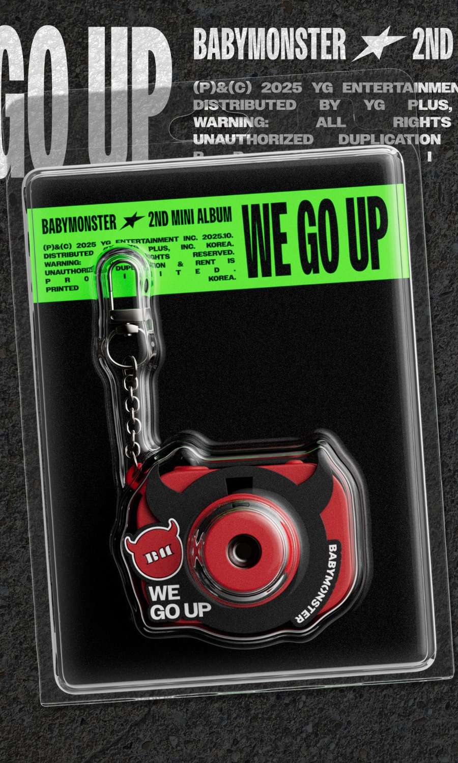 BABYMONSTER - 2nd MINI ALBUM [WE GO UP] MINI BEAM KEYRING Ver.