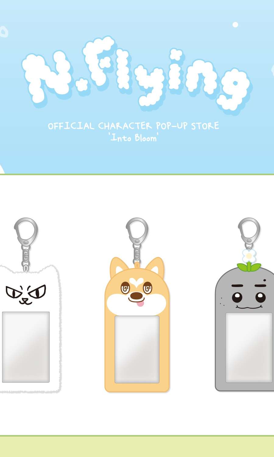 N.Flying - CHARACTER POP-UP STORE [Into Bloom] MD 02. Photo Card Holder Keyring