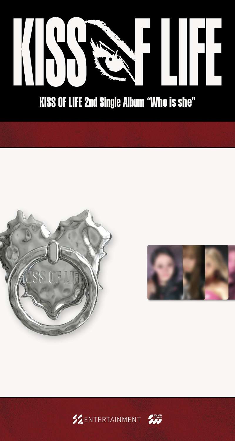 KISS OF LIFE 2nd Single Album [Who is she] POP-UP MD 02. ハートリングホルダー (HEART RING HOLDER)