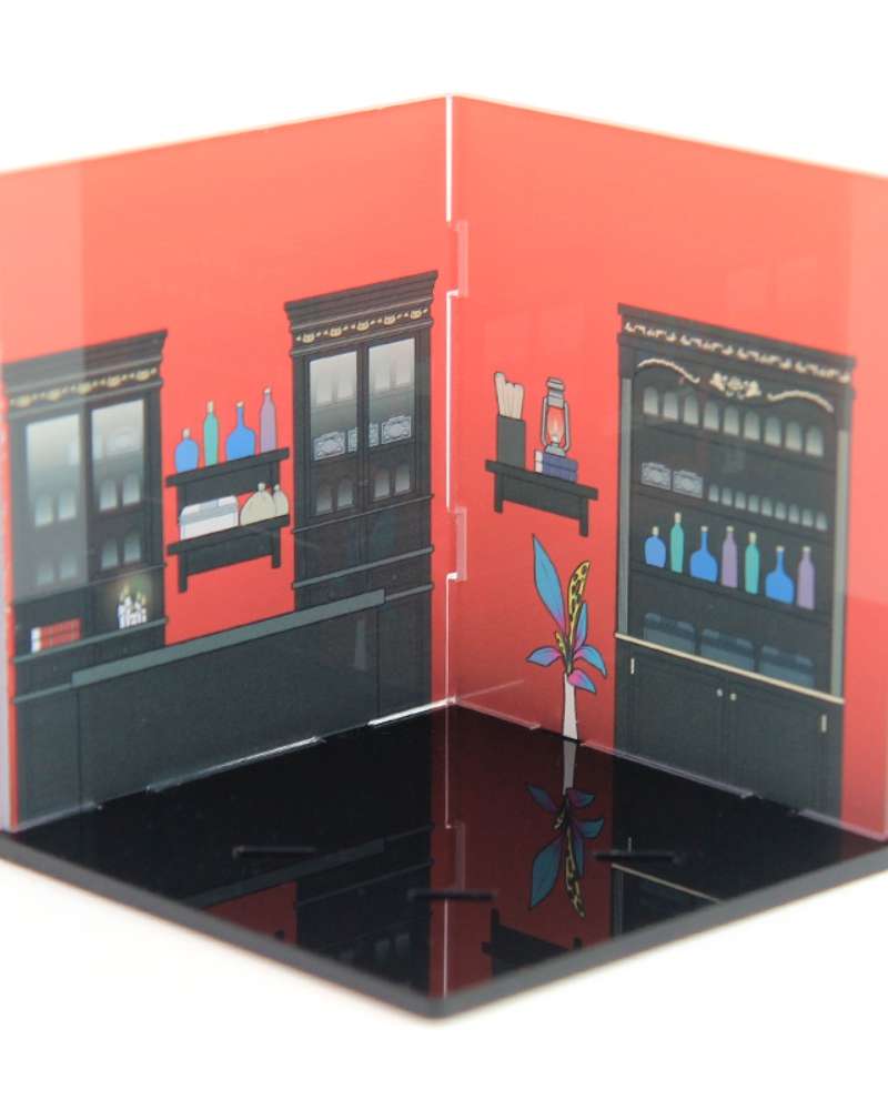 Webtoon Shop Background Diorama - Demon Mart 1 Type / Acrylic Goods / Diorama Background Stand / Webtoon Goods