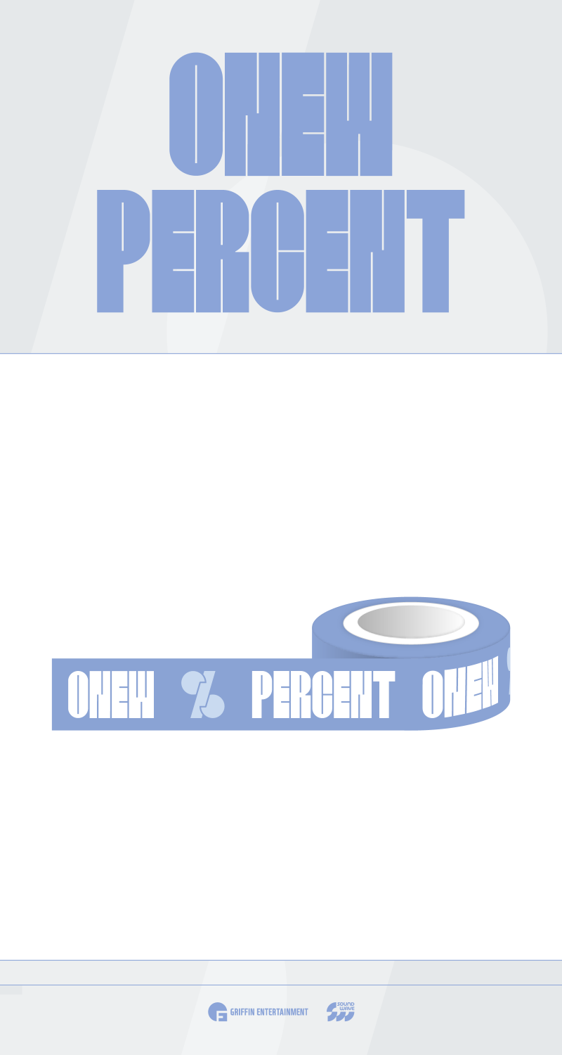 *Resale* Onew POP-UP [%PERCENT] in Taiwan - MD 04. Masking Tape