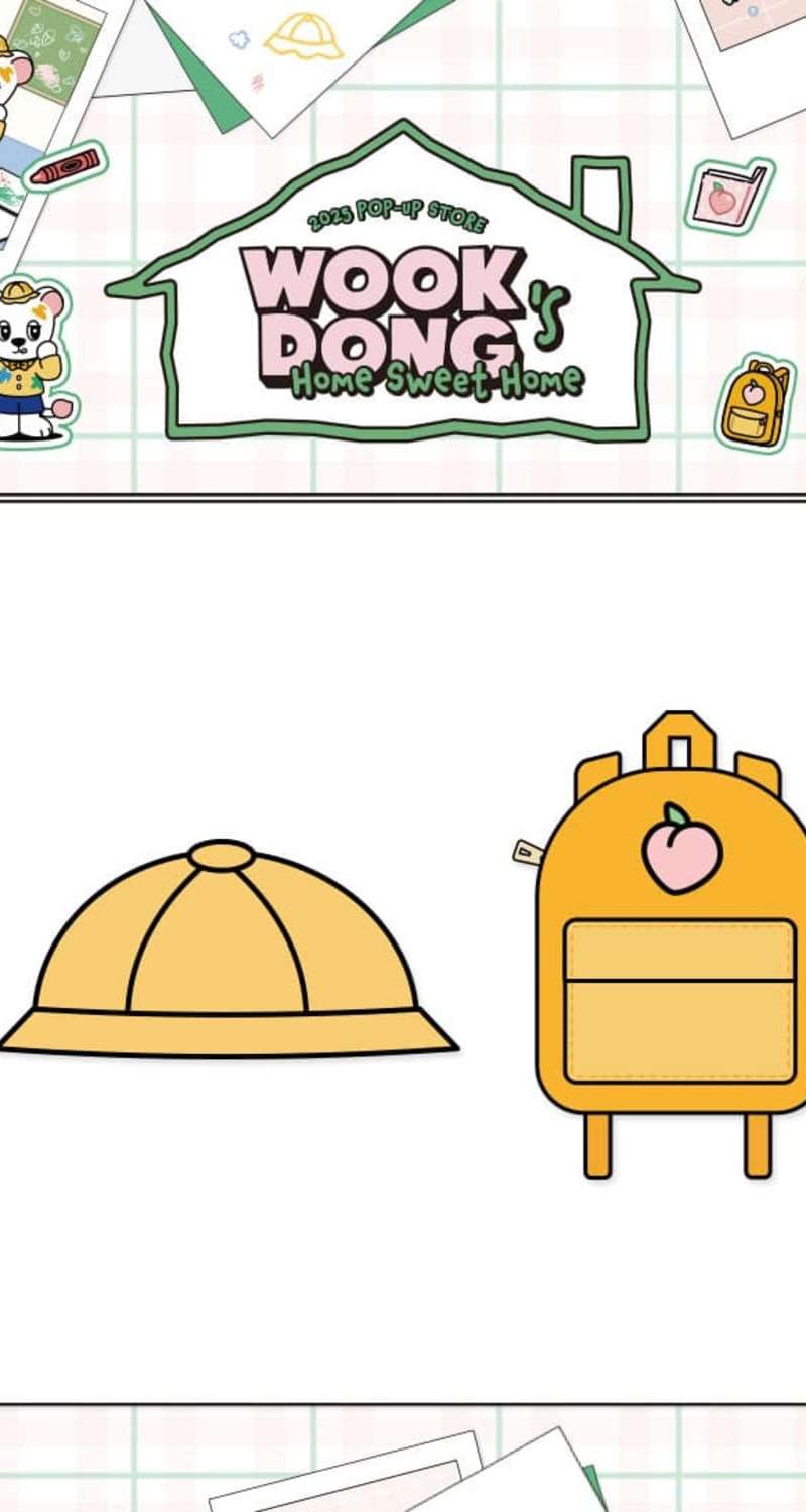 Lee Dong Wook (LEE DONG WOOK) - [WOOKDONG'S HOME SWEET HOME] MD 07. Costume Set A (KINDERGARTEN HAT&BAG)