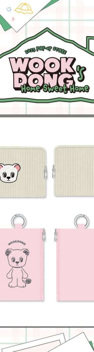 LEE DONG WOOK - [WOOKDONG'S HOME SWEET HOME] MD 10. Card Wallet Keyring