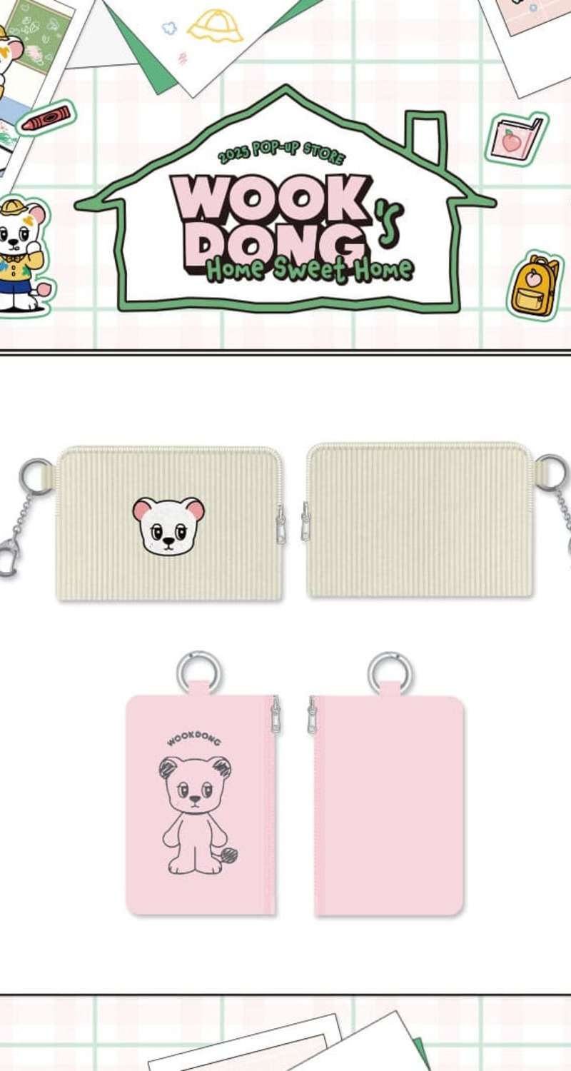 LEE DONG WOOK - [WOOKDONG'S HOME SWEET HOME] MD 10. Card Wallet Keyring