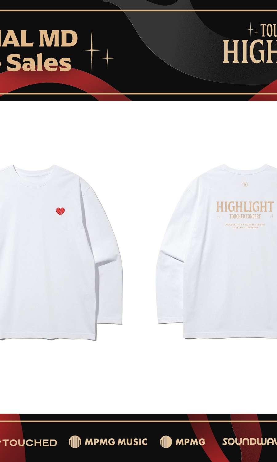 TOUCHED - Solo Concert [HIGHLIGHT IV] MD 02. Long Sleeve (WHITE ver.)