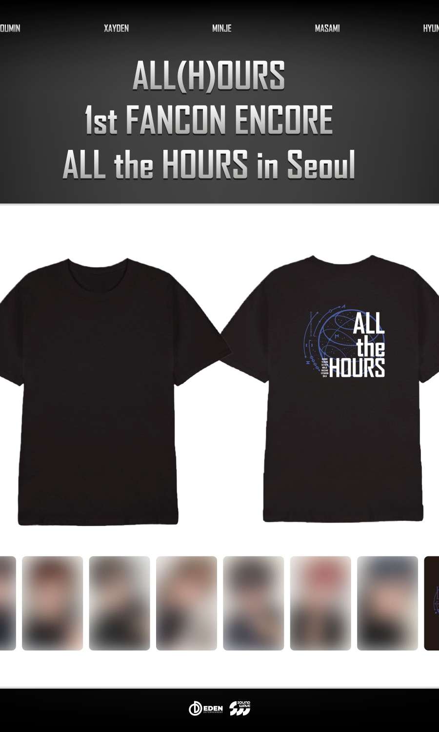 ALL(H)OURS - 1st FANCON ENCORE [ALL the HOURS] in Seoul MD 04. Short Sleeve T-Shirt