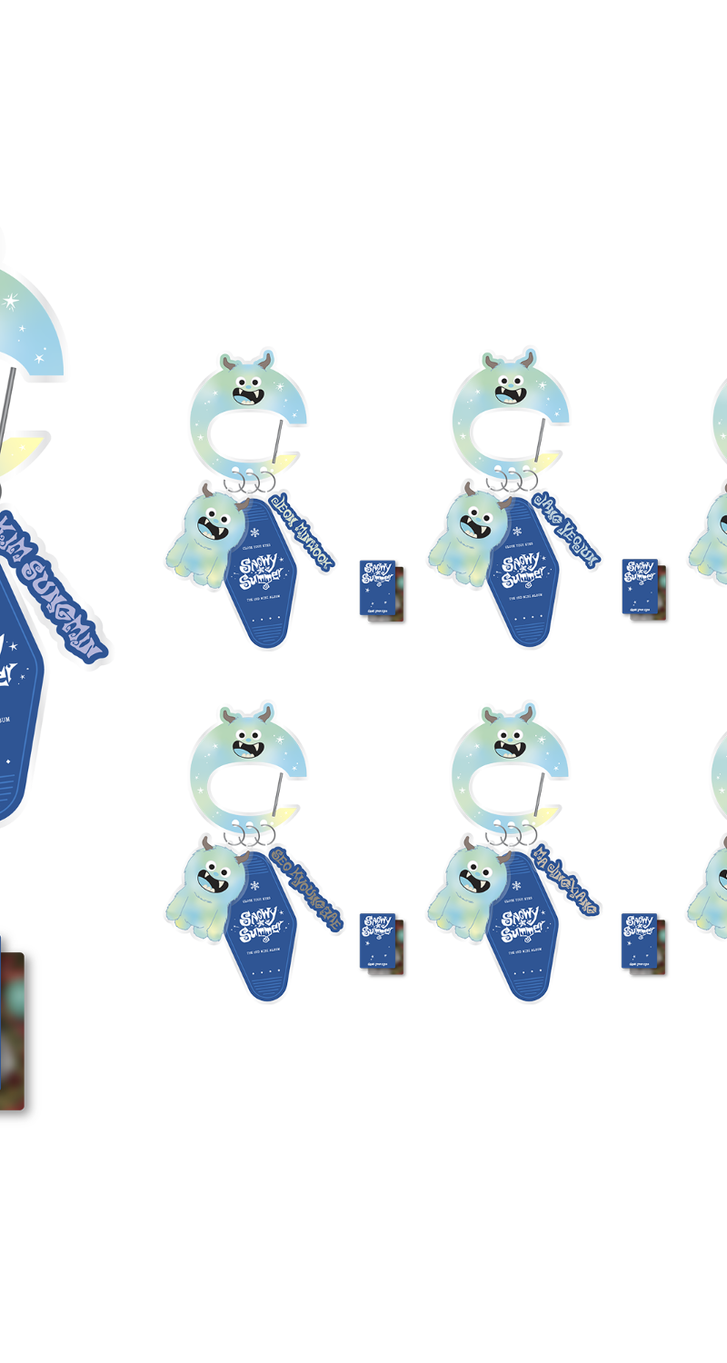 CLOSE YOUR EYES POP-UP [Snowy Summer] MD 05. Carabiner Keyring