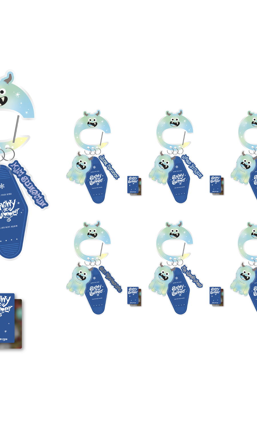 CLOSE YOUR EYES POP-UP [Snowy Summer] MD 05. Carabiner Keyring