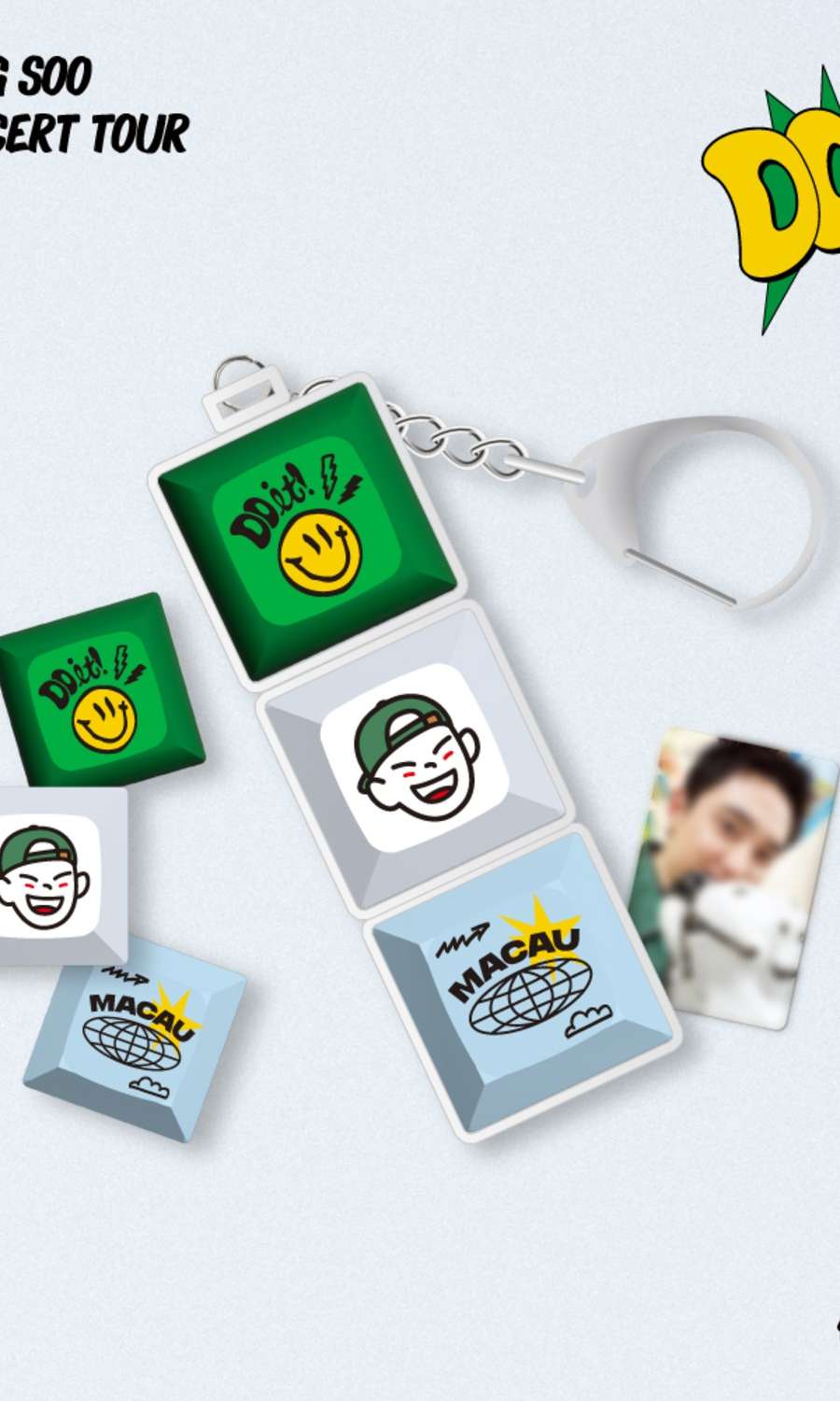 *オンラインONLY* ド・キョンス(DOH KYUNG SOO) ASIA CONCERT TOUR [DO it! in Macau] MD 03. キーキャップ キーリング (KEYCAP KEYRING)