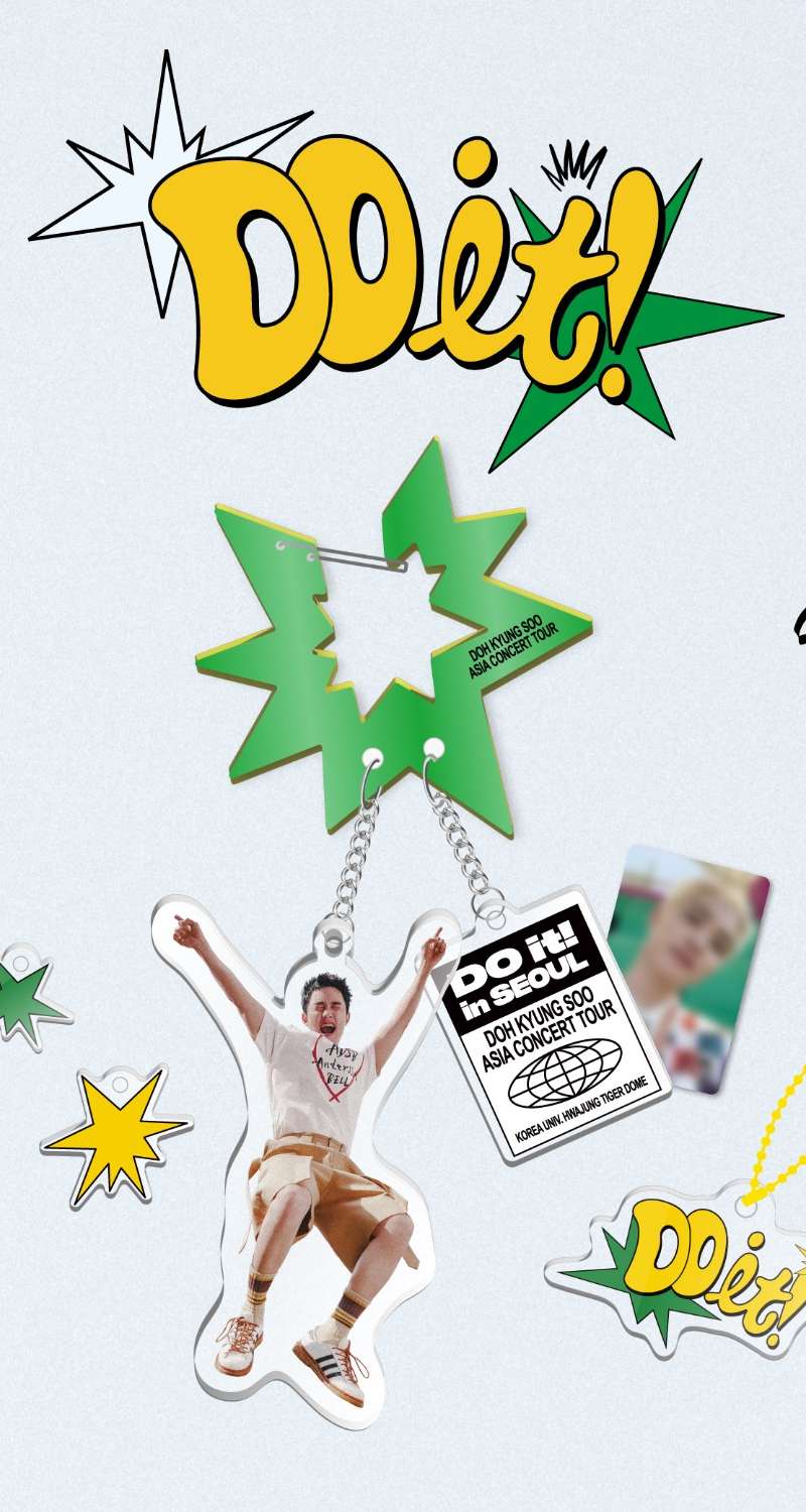D.O. (DOH KYUNG SOO) ASIA CONCERT TOUR [DO it!] MD 05. Acrylic Carabiner & Keyring Set