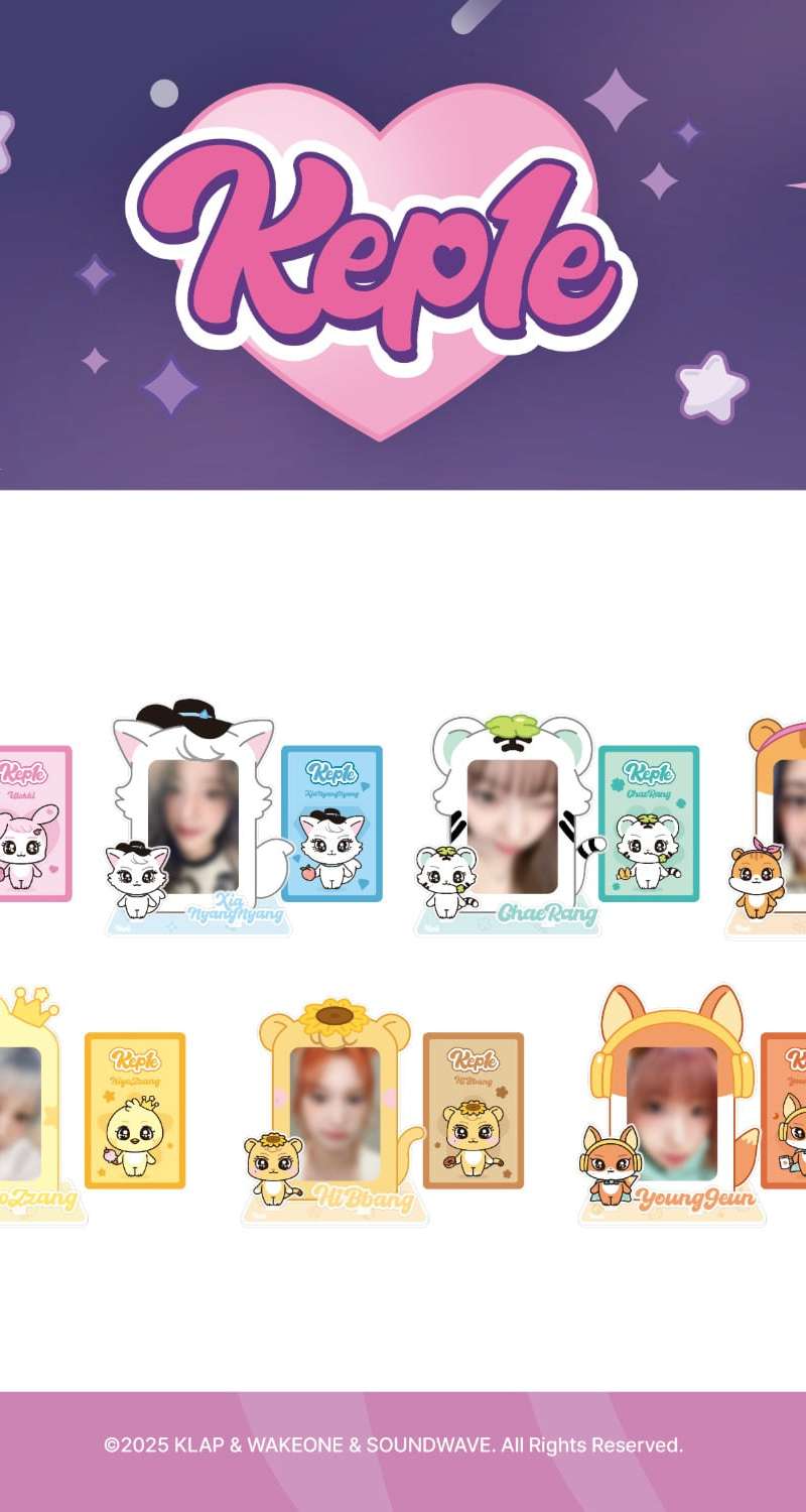 Kep1er Official Character [Kep1e] MD 07. Acrylic Photo Card Stand