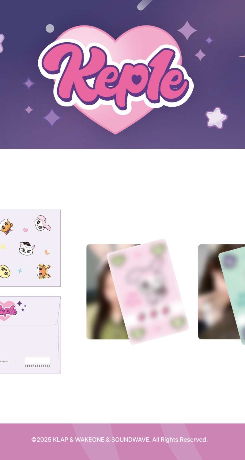 Kep1er Official Character [Kep1e] MD 08. Lucky Charm Trading Card