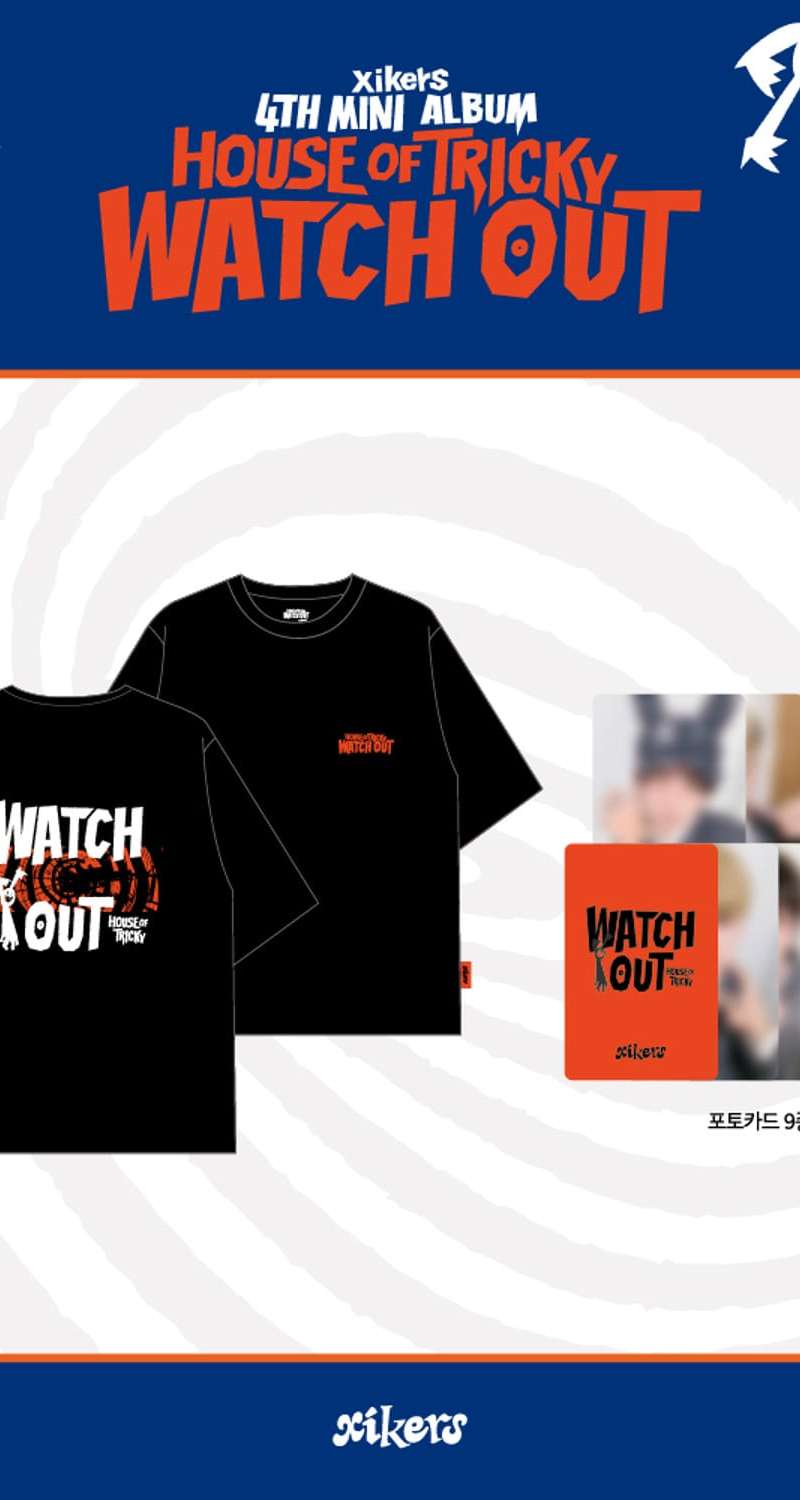 xikers POP-UP STORE [HOUSE OF TRICKY : WATCH OUT] MD 07. WATCH OUT T-Shirt