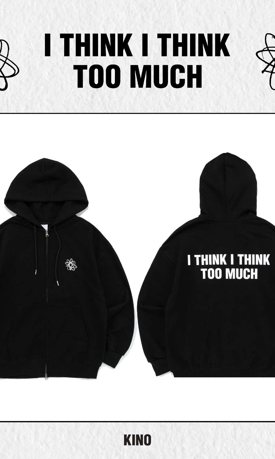 KINO 1st Concert [I think I think too much] MD Zip-Up Hoodie