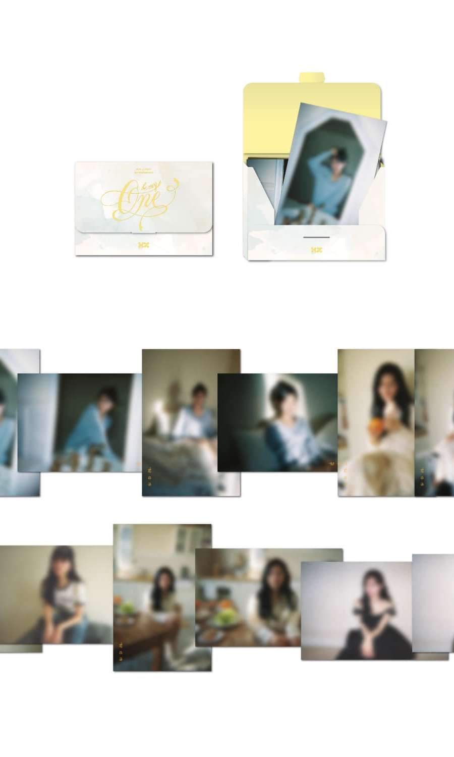 キム・ジウォン(KIM JI WON) 1ST FANMEETING [BE MY ONE] OFFICIAL MD 02. ポストカード セット
