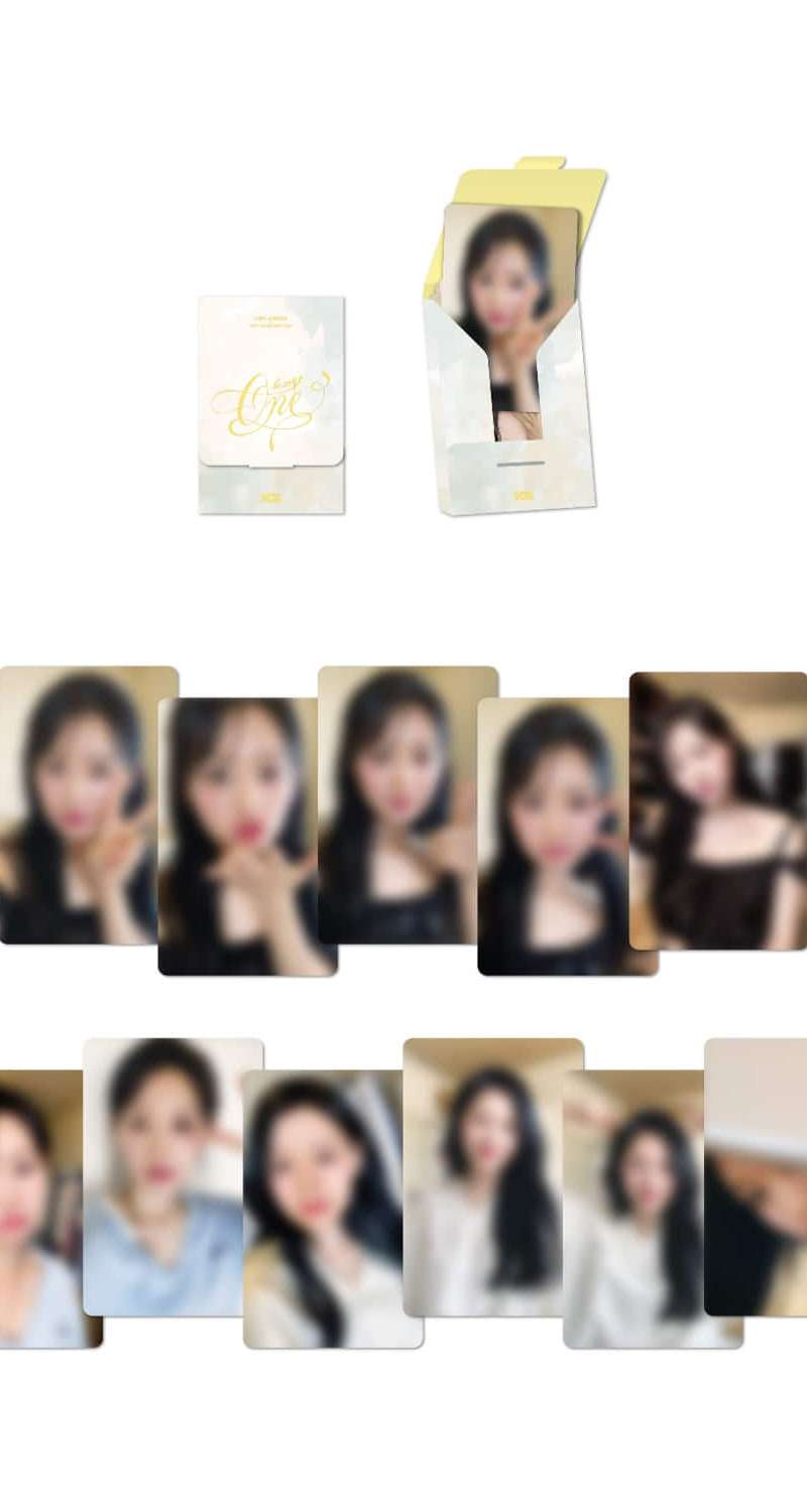 Kim Ji Won (KIM JI WON) 1ST FANMEETING [BE MY ONE] OFFICIAL MD 01. Photo Card Set