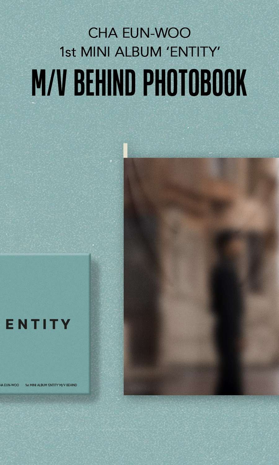 Cha Eun-woo Mini 1st Album [ENTITY] M/V Behind Photobook Official MD Fabric Poster