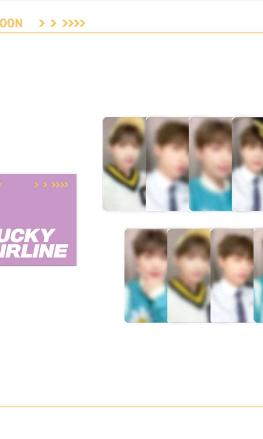 JEONG SEWOON [LUCKY AIRLINE GATE 4] FANMEETING MD - PHOTOCARD SET