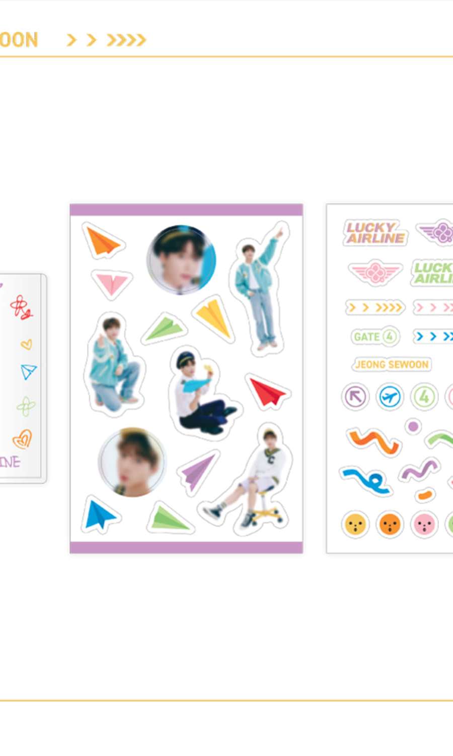 JEONG SEWOON [LUCKY AIRLINE GATE 4] FANMEETING MD - TOPLOADER+DECO SET
