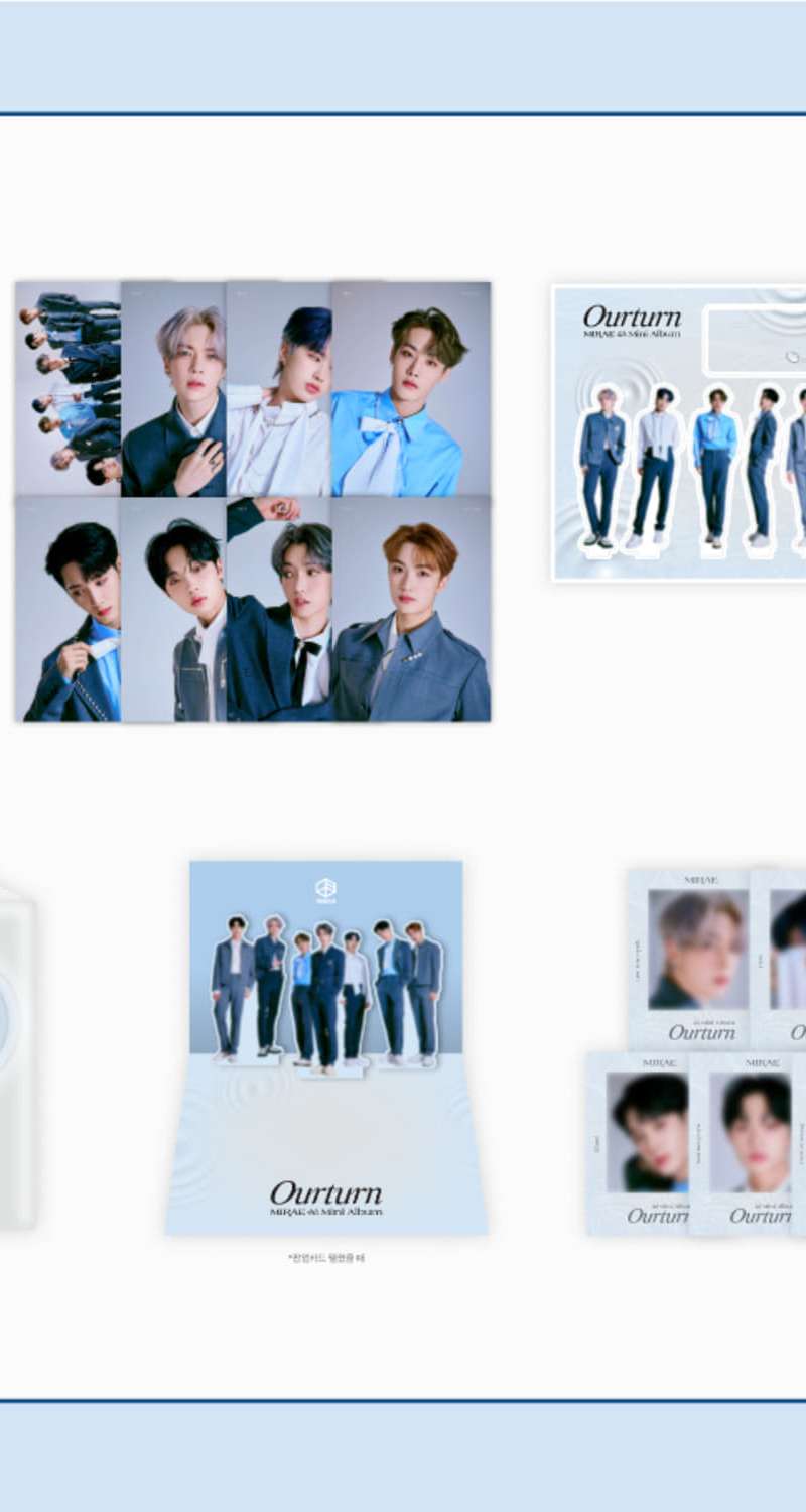 MIRAE 4th Mini Album [Ourturn] OFFICIAL MD 6-Piece SET ** B Type Photocard 7-Piece SET Included