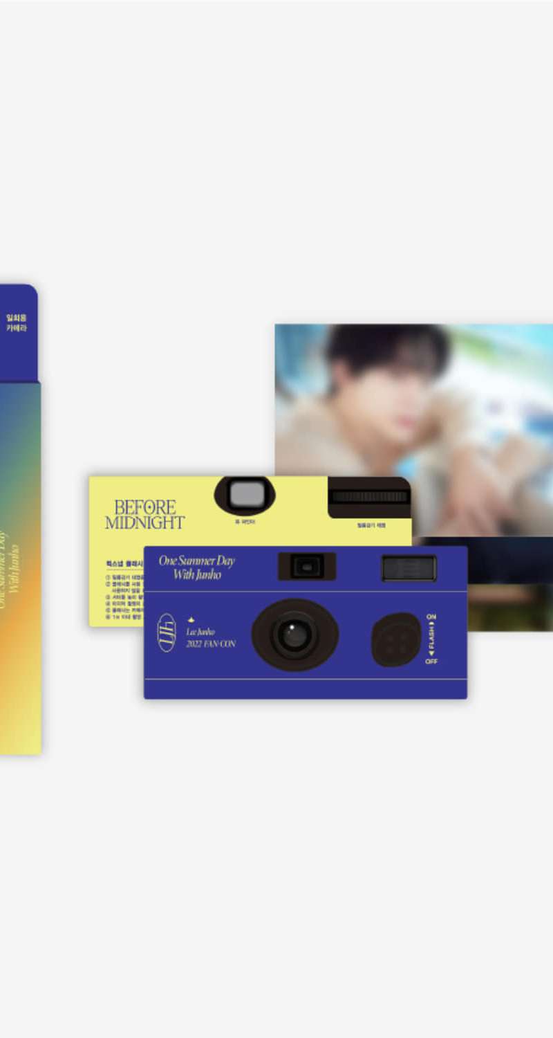 2PM LEE JUNHO [BEFORE MIDNIGHT] OFFICIAL MD - DESIGN QUICK SNAP - SINGLE USE CAMERA