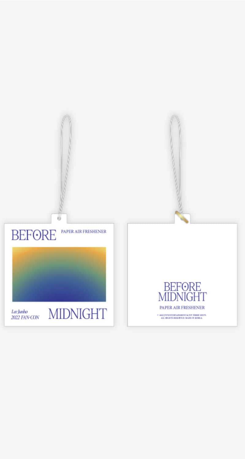 2PM Lee Junho [BEFORE MIDNIGHT] OFFICIAL MD - Paper Air Freshener LOGO ver.