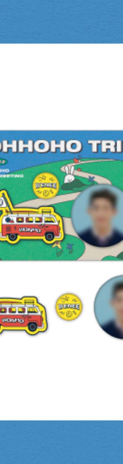 WONHO [OHHOHO TRIP] OFFICIAL MD - PIN BUTTON & WAPPEN BADGE SET