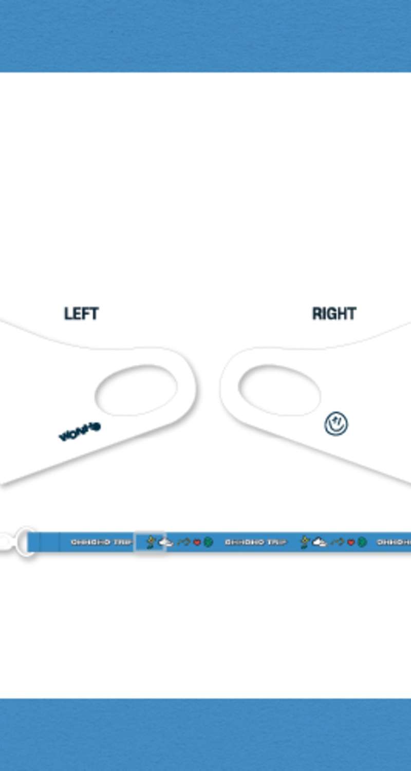 WONHO [OHHOHO TRIP] OFFICIAL MD - Mask & Mask Strap Set