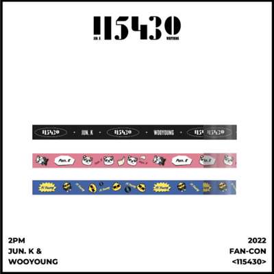 2PM JUN. K & WOOYOUNG 2022 FAN-CON [115430] OFFICIAL GOODS Masking Tape Set