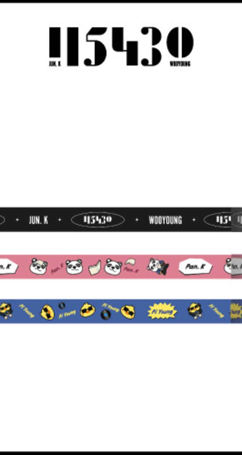 2PM JUN. K & WOOYOUNG 2022 FAN-CON [115430] OFFICIAL GOODS Masking Tape Set